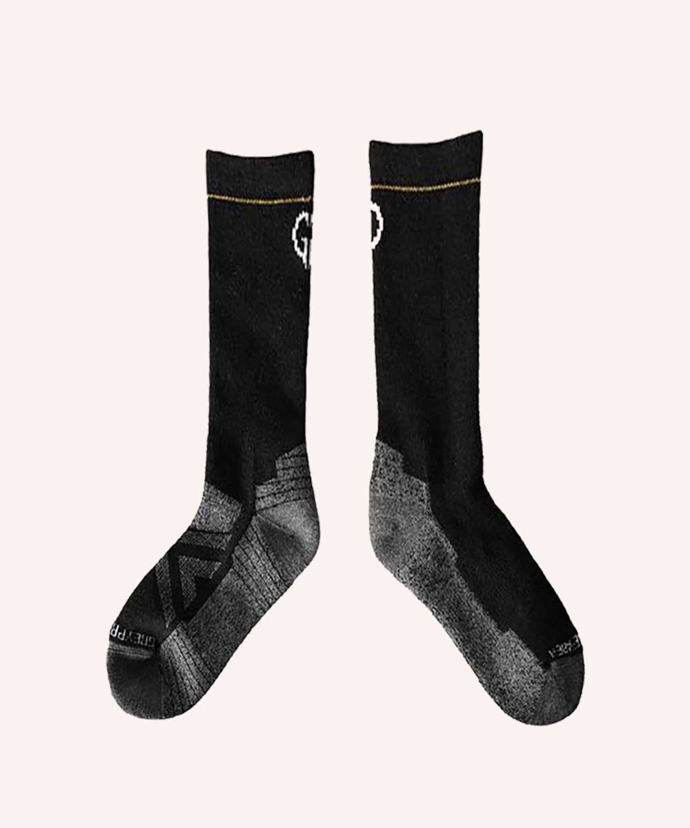 Black Merino Wool Socks blank customizable apparel sample