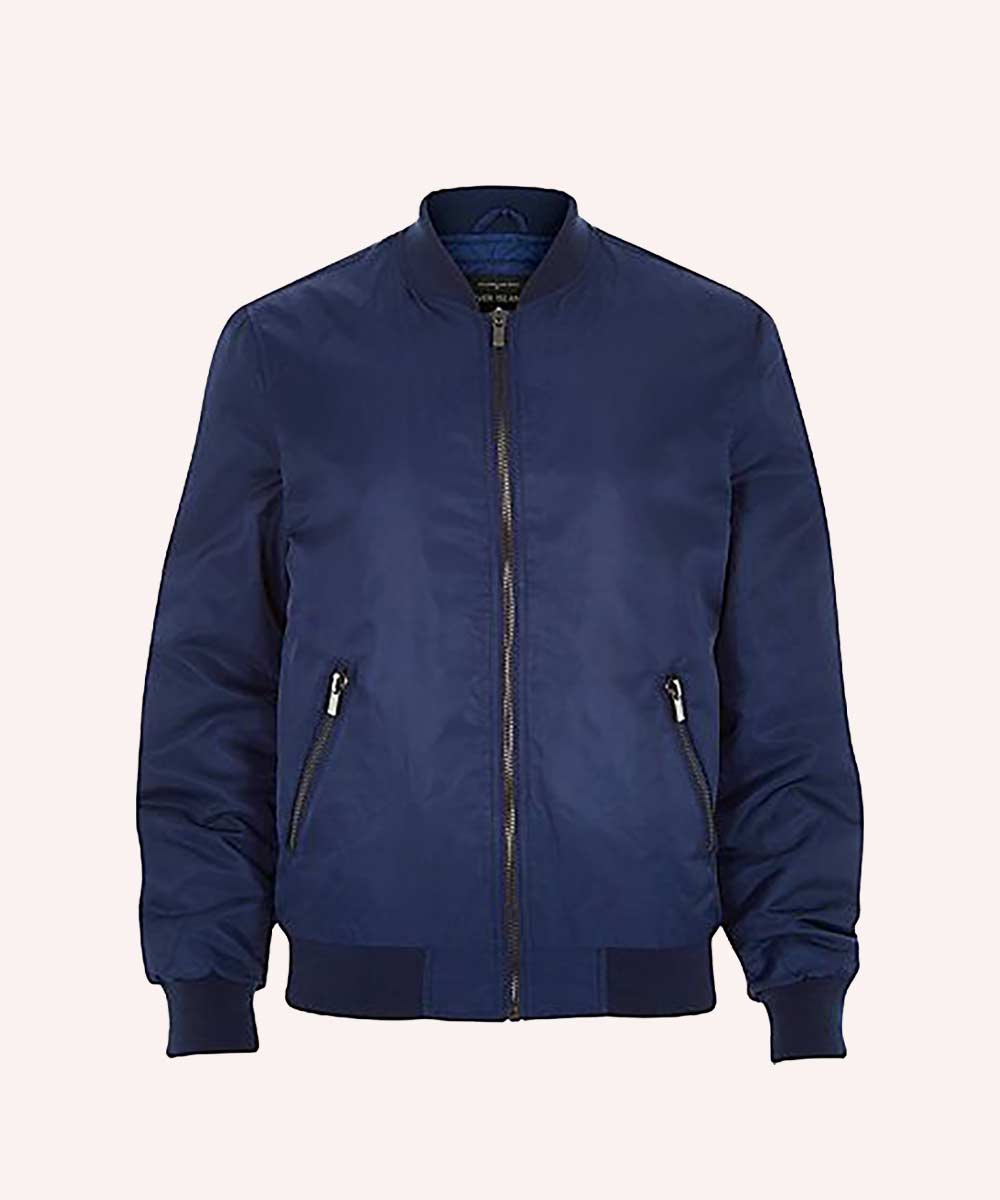 Bomber Jacket blank customizable apparel sample