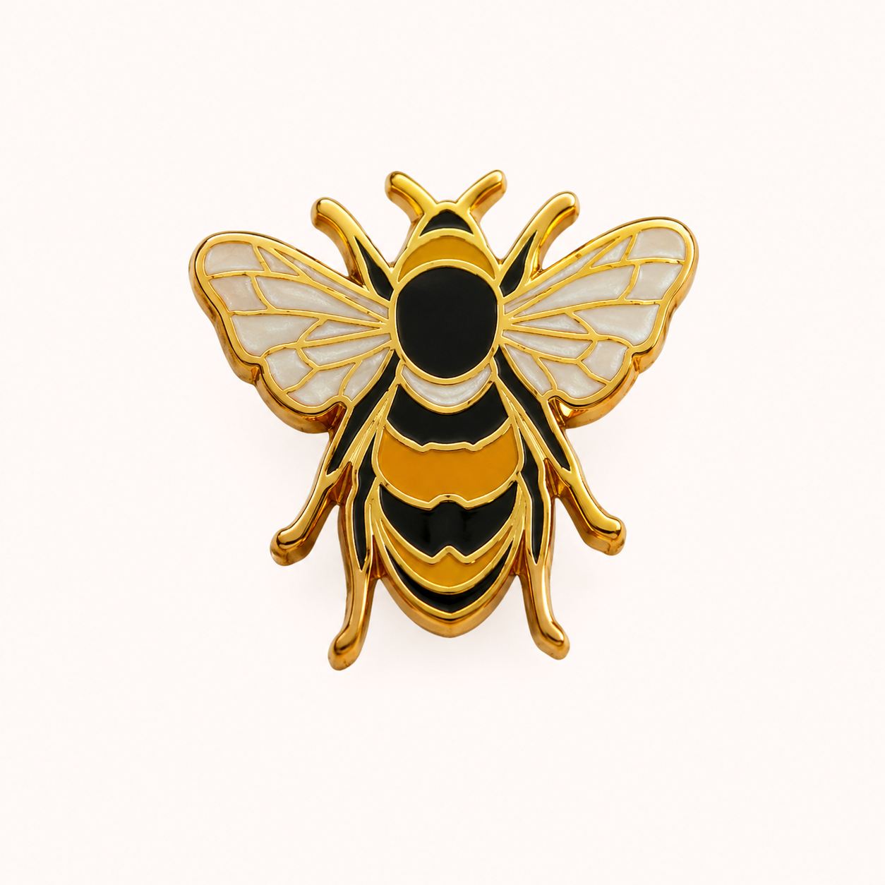 Custom enamel bee pin sample